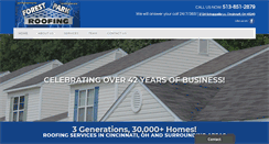 Desktop Screenshot of forestparkroofing.com